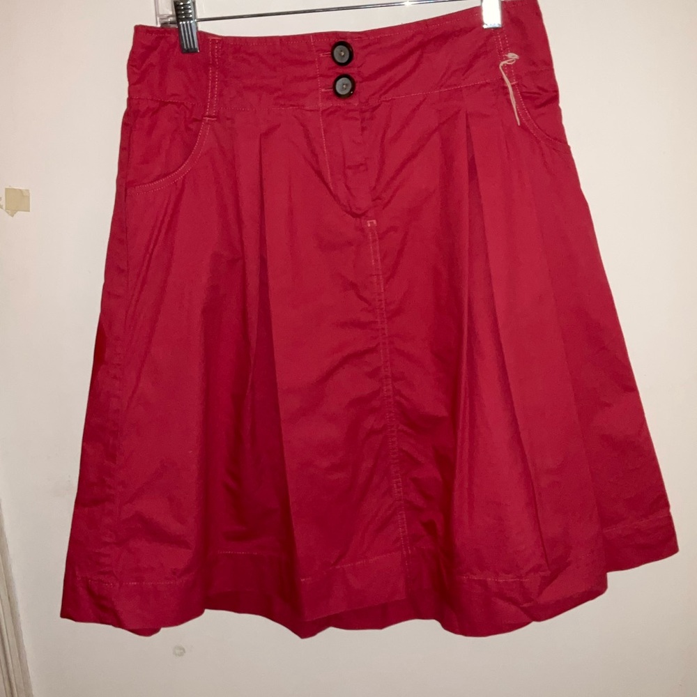 Merona A-Line Skirt in Vibrant Red